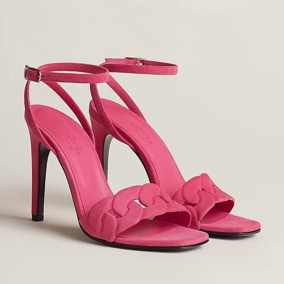 Hermes Shoes - Hermès Gala 105 Sandals 37.5 Rose Vinicunca